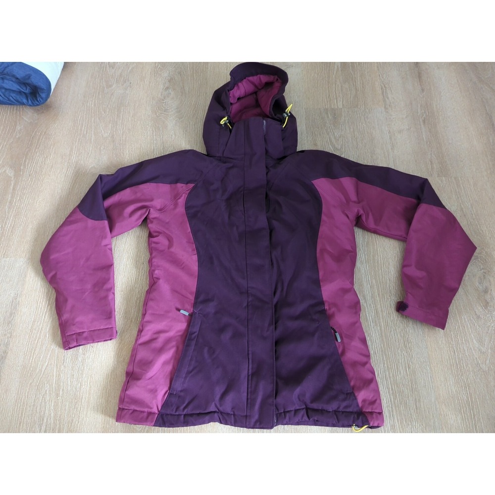 LANDS' END Women's size XS 2-4 Purple Hooded Winter Jacket Coat